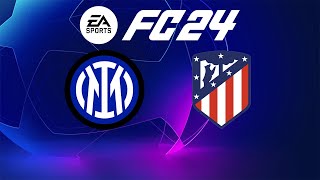 Inter Milan vs Atletico Madrid  San Siro  202324 UEFA Champions League  EA FC 24 [upl. by Ayerf]