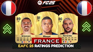 FIFA 25  FRANCE UPGRADES amp DOWNGRADES PLAYER RATINGS EA FC 25 [upl. by Stephi]