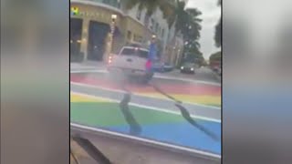 LGBTQ activist reacts to vandalism of Pride mural [upl. by Yennek742]