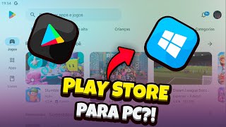 Como Baixar a Play Store no PC Windows 1011 [upl. by Knowlton]