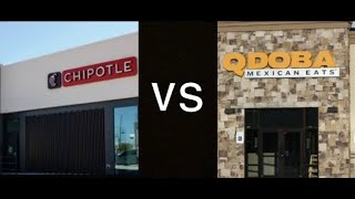 ANSWERING AN AGEOLD QUESTION  CHIPOTLE VS QDOBA  Food Review III [upl. by Layod]