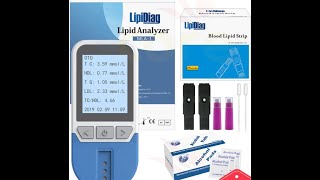 Lipidiag 4in1 Lipid Analyzer total cholesterol [upl. by Wilburt]