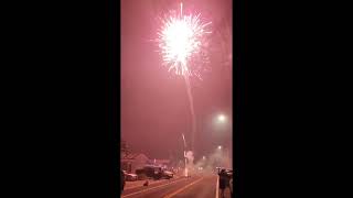 Waipahu Hawaii New Years fireworks midnight 2022 to 2023 [upl. by Ynafit]