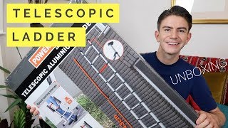 TELESCOPIC LADDER REVIEW UK UNBOXING [upl. by Anit894]