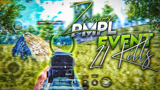 PMPL Event Win 21 Kills  PUBG Mobile  FT Koops Tensa amp Chico [upl. by Dnivra]