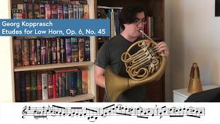 Kopprasch Etude No 45  Scott Leger [upl. by Felipe]