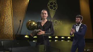 FC 25  Ballon dOr season 202324 Womens football  Caroline Graham Hansen bags the award [upl. by Holleran]