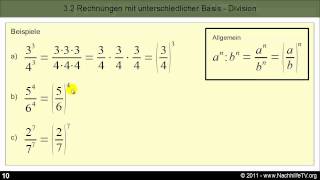 Potenzgesetze  Rechnen mit Potenzen für Anfänger [upl. by Swihart743]