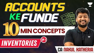 Episode 1  Inventories  Accounts Ke Funde  10 Mins Concepts  CA Nakul Katheria [upl. by Epstein]