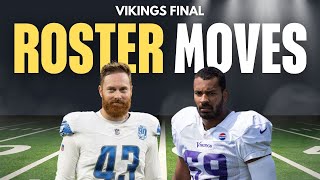 Vikings Final Roster Moves Before Jaguars Game [upl. by Nipahc]