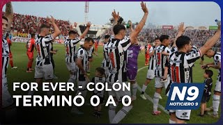 FOR EVER  COLÓN TERMINÓ 0 A 0  NOTICIERO 9 [upl. by Ddahc]