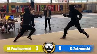 Black Horns Cup 2024 HEMA Tournament  Sabre final [upl. by Stretch]