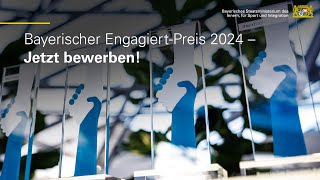 ❗ Jetzt bewerben für den Bayerischen EngagiertPreis 2️⃣0️⃣2️⃣4️⃣ ❗ [upl. by Anselme]