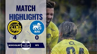 BODO GLIMT 5 0 RFS UEFA CHAMPIONS LEAGUE HIGHLIGHTS  23072024 [upl. by Elaina]