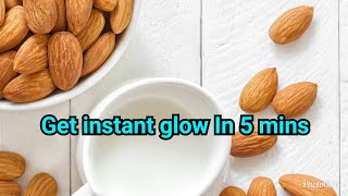 Get instant glow before wedding  festive time  almond amp milk facepackshystyles [upl. by Kere]