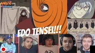 Kabuto Shows Tobi Edo Tensei  Reaction Mashup  Naruto Shippuden Episode 221 [upl. by Leeda]