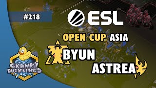 ByuN vs Astrea  TvP  ESL Open Cup 218 Asia  Weekly EPT StarCraft 2 Tournament [upl. by Reldnahc158]