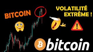 BITCOIN 😱 ÉNORME MÈCHE  ⚠️ ATTENTION VOLATILITÉ  ANALYSE LONG TERME 🚀 analyse crypto monnaie fr [upl. by Anaujait]