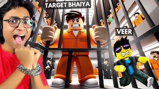 TARGET BHAIYA TRIED TO ESCAPE THE MAXIMUM SECURITY PRISON IN ROBLOX [upl. by Aelanej]