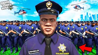 GTA 5  Franklin Become The Police Chief Of Los Santos GTA 5 [upl. by Bullivant238]