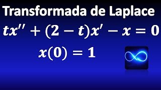 281 Ecuación diferencial resuelta mediante transformada de Laplace coeficientes variables [upl. by Zobe]