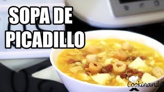 CALDO DE POLLO  SOPA DE PICADILLO THERMOMIX [upl. by Claresta]