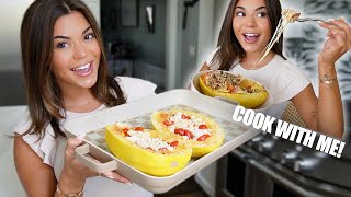 Spaghetti Squash Mukbang  Eat amp Cook with Me [upl. by Dex]