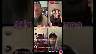 wyezy amp Aaron Carter argue over clout on IG live [upl. by Ordnazil645]