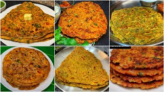 6 Healthy Breakfast Paratha RecipeNot Stuffed  6 Must Try Healthy Weight Loss Paratha [upl. by Renaxela]