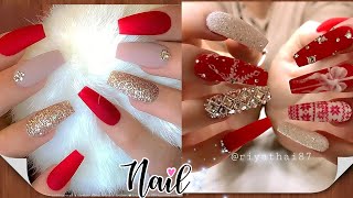 DISEÑOS DE UÑAS PARA NAVIDAD  UÑAS ACRÍLICAS  MODA 2024  TENDENCIA DE UÑAS  Uñas bonitas [upl. by Notnyw]