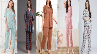 Stylish Sleep Wear Dresses 2024  Girls Night Suit Ideas [upl. by Allebram]