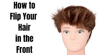 How to Flip your Hair Up in the Front  TheSalonGuy [upl. by Selfridge]