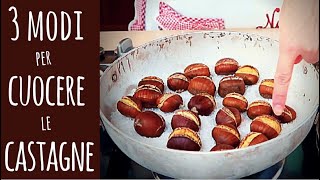 3 MODI PER CUOCERE LE CASTAGNE  How to Cook Chestnuts [upl. by Soneson]