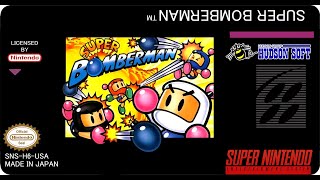 Super Bomberman Super nintendo 1993 walkthrough full game 1080p 60fps [upl. by Nylknarf]