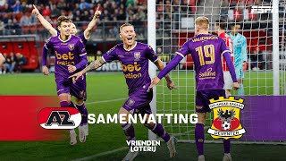 Victor EDVARDSEN scoort VLAK voor TIJD PARROTT scoort PENALTY  Samenvatting AZ  Go Ahead Eagles [upl. by Templa564]