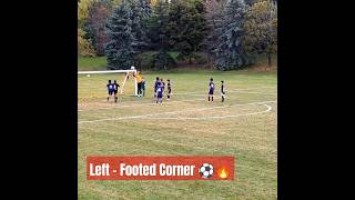 LeftFooted Corner Keeps the Keeper on His Toes ⚽🔥🧤 footballskills soccerskills cornerkick [upl. by Albemarle337]