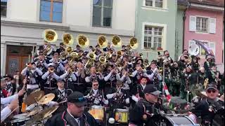 Guggemuusik Fränkeschränzer Bubendorf an der Listaler Fasnacht Guggekonzärt 632022 [upl. by Haisi]