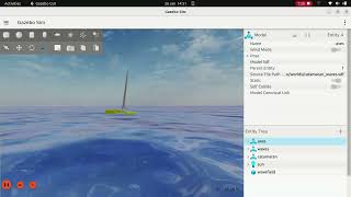 Ardupilot Gazebo Catamaran pitchpole test [upl. by Ardnoyek]