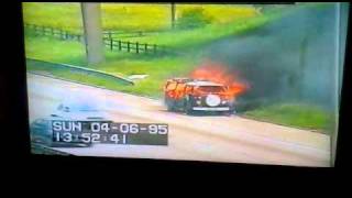 Police camera actionburning camper van [upl. by Lemaj]