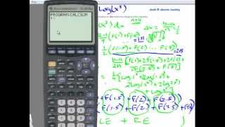 Calculus  Trapezoid Rule and TI Programming part 2 [upl. by Thebault144]