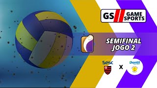 SESC FLAMENGO X PRAIA CLUBE  SUPERLIGA FEMININA 2324  SEMIFINAL  JOGO 2  NARRAÇÃO AO VIVO [upl. by Netsoj]