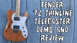 Fender 72 Telecaster Thinline Guitar Demo amp Review [upl. by Albertine]