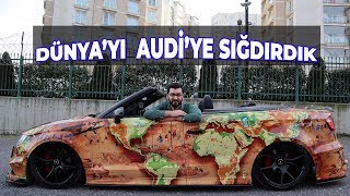 DÄ°P BASIK VAREXâ€™LÄ° DÃœNYA HARÄ°TASI KAPLAMALI AUDÄ° A3 CABRÄ°O SÃœRDÃœK [upl. by Nirel145]