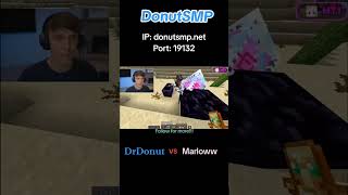 DrDonut vs Marlow cpvp donutsmp minecraftcpvp [upl. by Ynavoj]