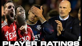 ZERO WASTE OF A SHIRT PLAYER RATINGS  ABERDEEN 21 RANGERS  SCOTTISH PREMIERSHIP [upl. by Johm]