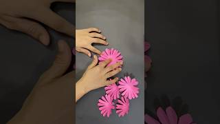 How to make paper flowers  beautiful flowers shorts viralshorts diy [upl. by Bradan]