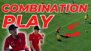 🚫TEAM TRAINING🚫 How To Score More Goals  Combination Play For Soccer [upl. by Aihsekram989]