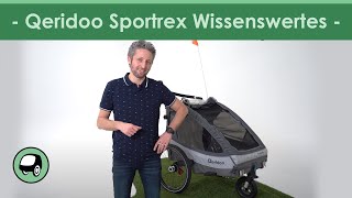 Alles Wissenswerte zum Qeridoo Sportrex Kinderanhänger [upl. by Annaer]