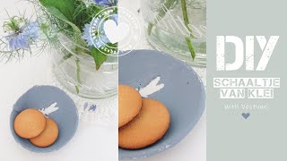 DIY schaaltje van klei  Vestywo [upl. by Bartholomew]