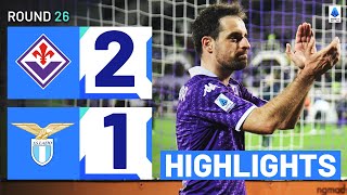 FIORENTINALAZIO 21  HIGHLIGHTS  Bonaventura rebound edges Lazio  Serie A 202324 [upl. by Eillek]